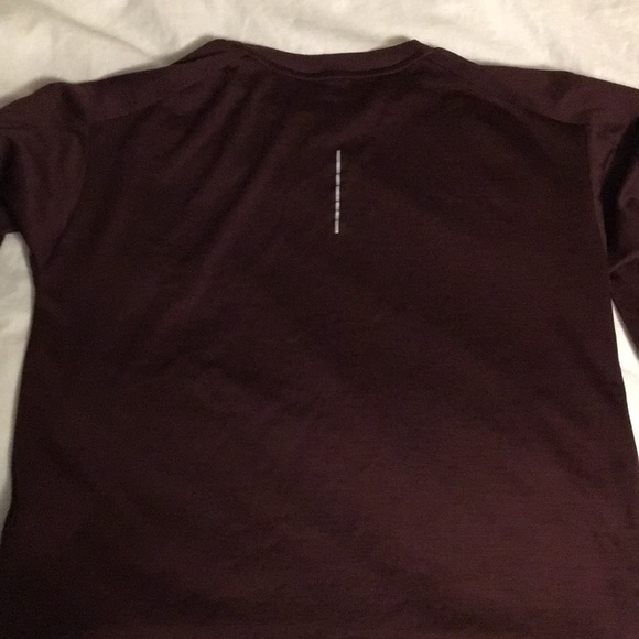Nike Dri-Fit Running Long Sleeve T-Shirt M Wine - Picture 5 of 5
